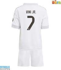 Billiga Real Madrid Vinicius Junior #7 Hemmatröja Barn 2025-26 Kortärmad (+ Korta byxor)